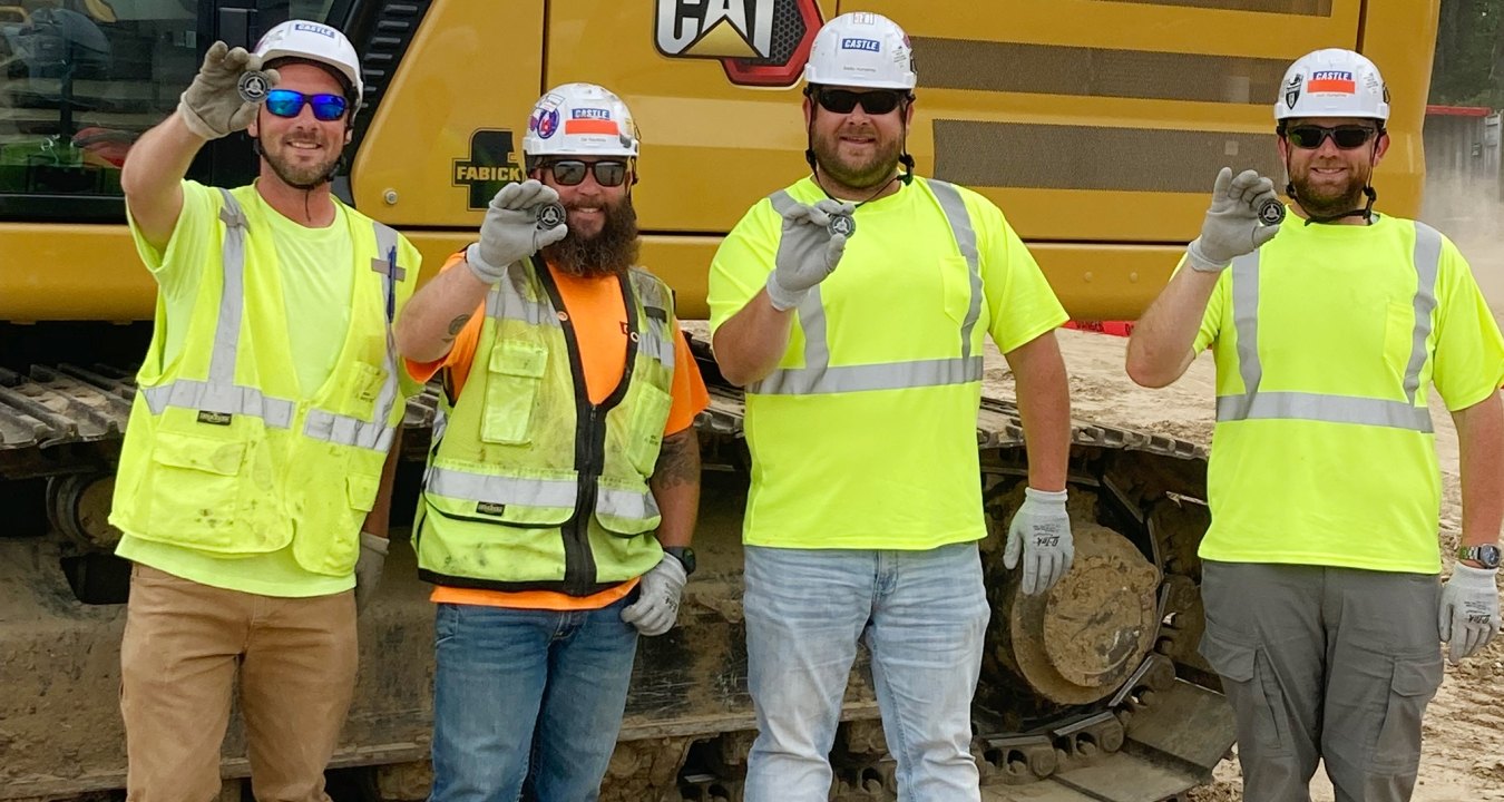 Construction workers on a jobsite.