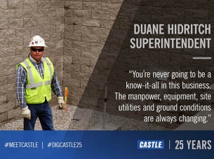 duane hidritch, Castle Contracting Superintendent 