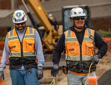 people working on jobsite