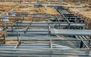 Exposed electrical duct bank