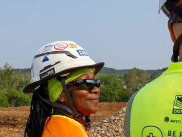 Two construction workers