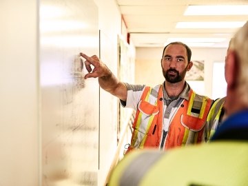 Man talking in meeting